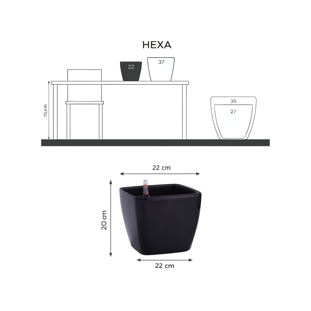 Planterlife Hexa Self Watering Planter